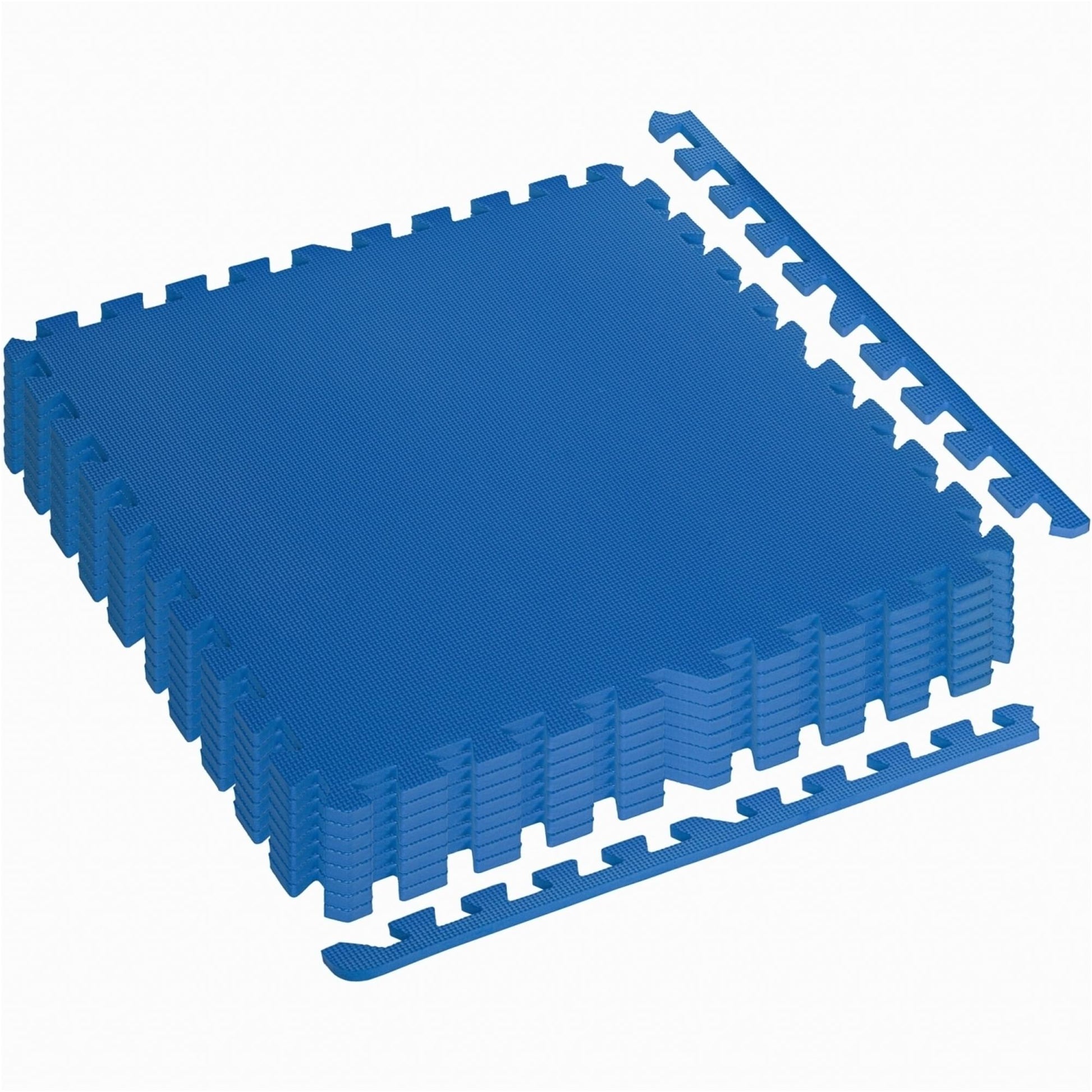 Set de 8 covorase de protectie, MOVIT®, 3m², albastru - Gorilla Sports Ro