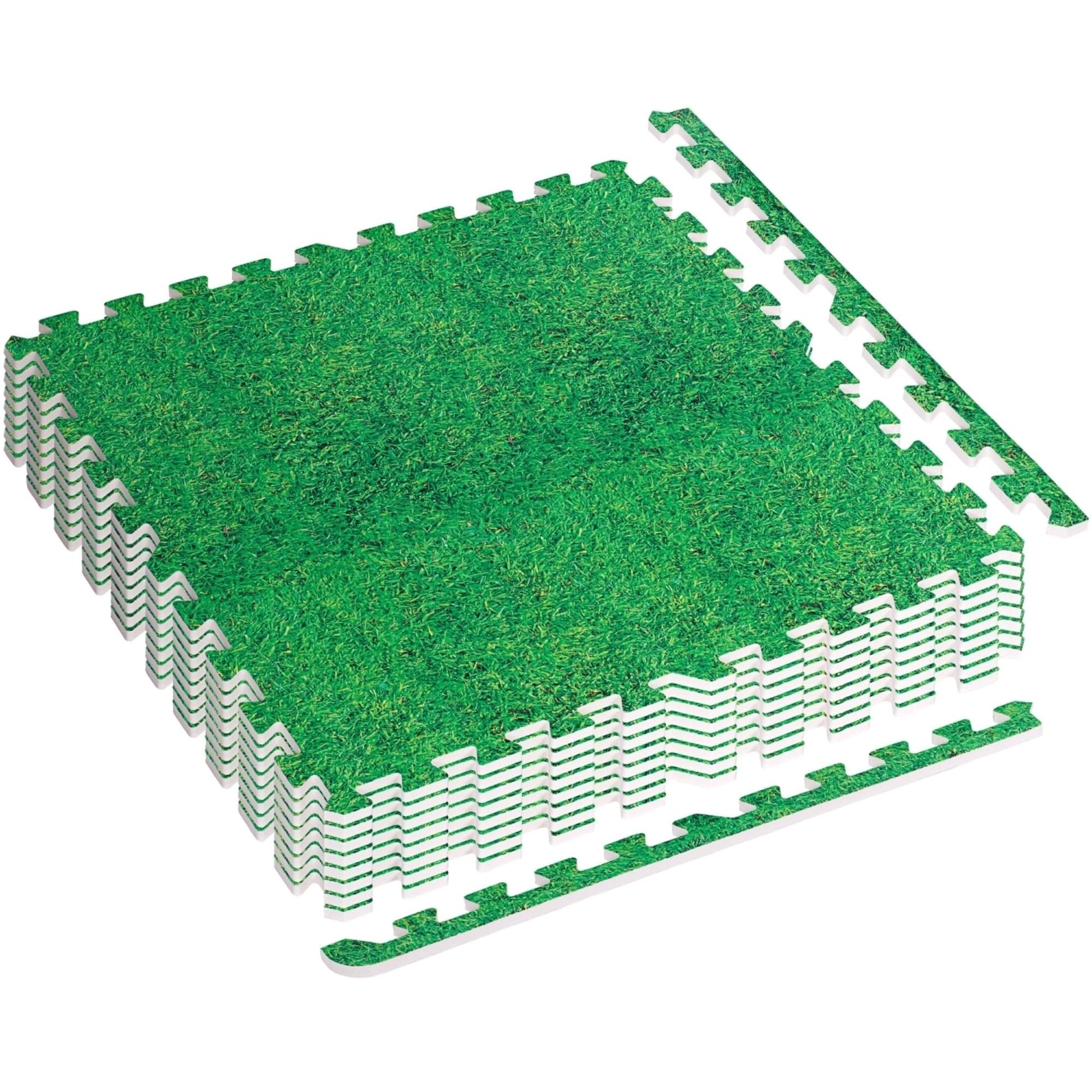 Set de 8 covorase de protectie, MOVIT®, 3m², verde iarba - Gorilla Sports Ro