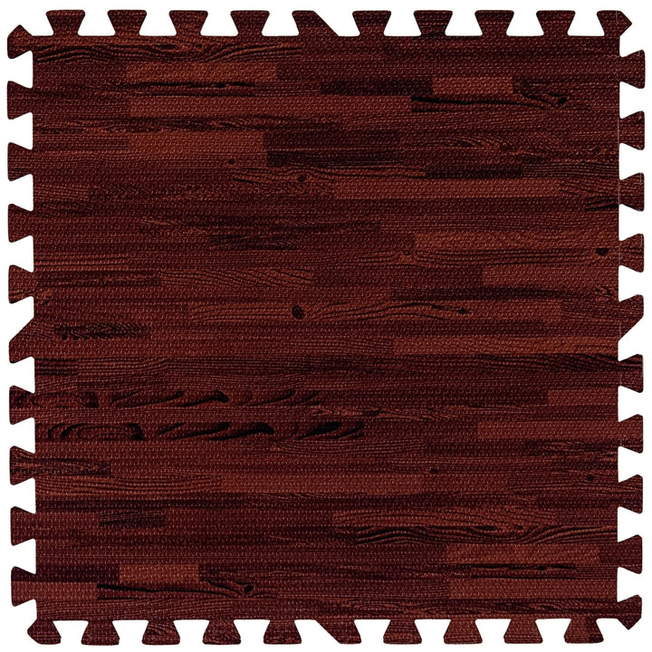 Set de 8 covorase de protectie, MOVIT®, 3m², lemn inchis - Gorilla Sports Ro