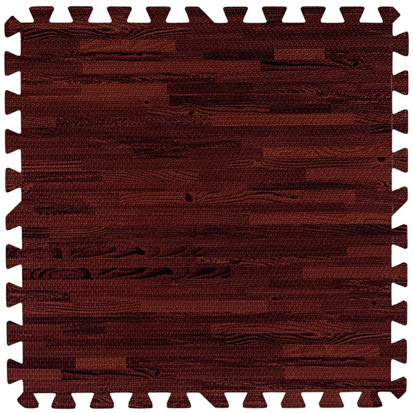 Set de 8 covorase de protectie, MOVIT®, 3m², lemn inchis - Gorilla Sports Ro