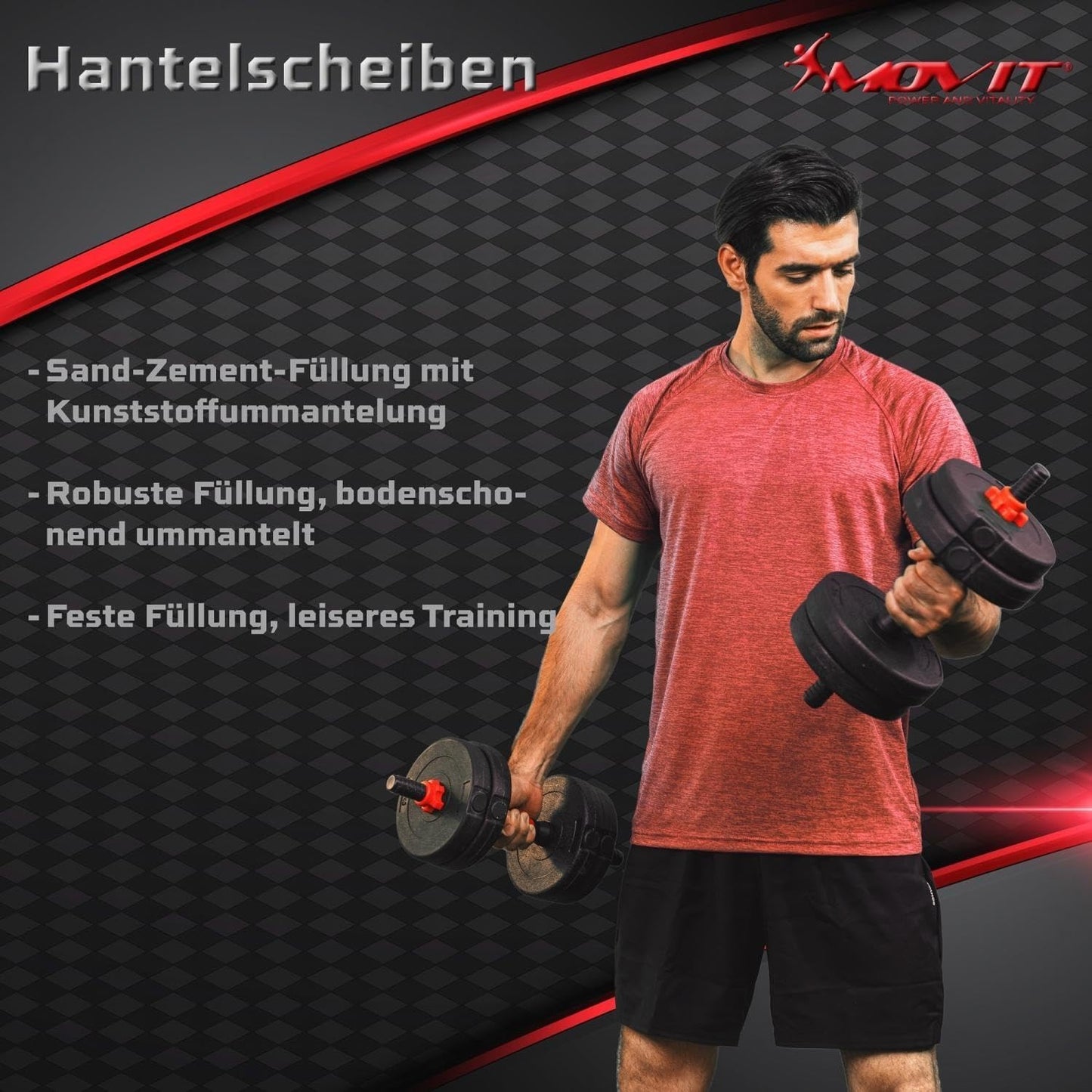 Set de haltere 6 în 1 20 - 30 kg