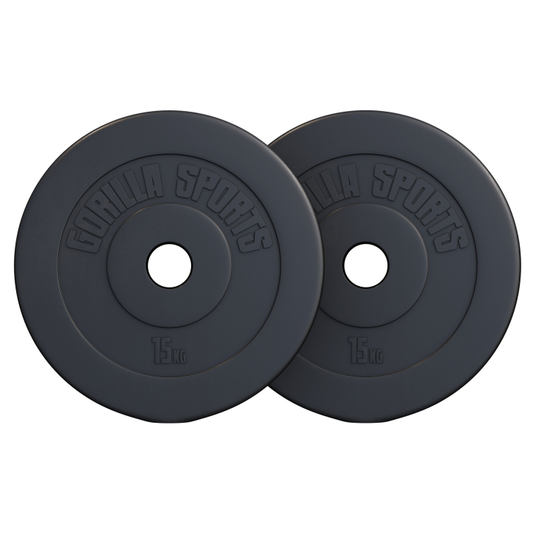 Set de 2 discuri olimpice umplute cu ciment, 30 kg - 2 x 15 kg, 50/51mm