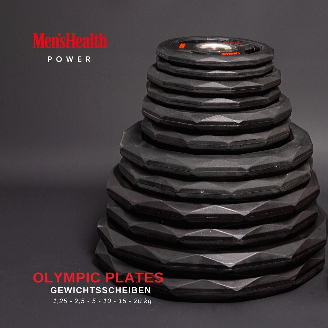 Discuri olimpice, 50/51 mm, 1.25 - 2.5 KG, negru, Lukadora