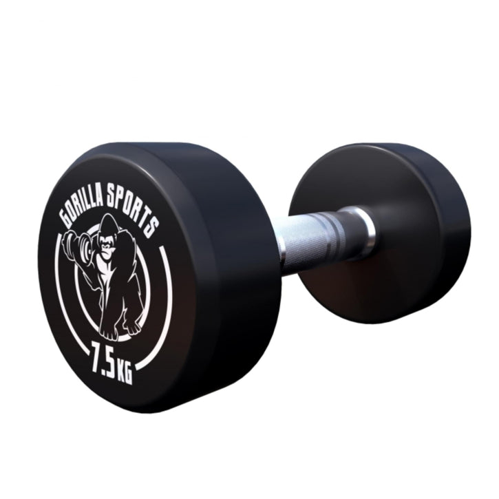 Set complet, gantere fixe, 230 kg + suport negru