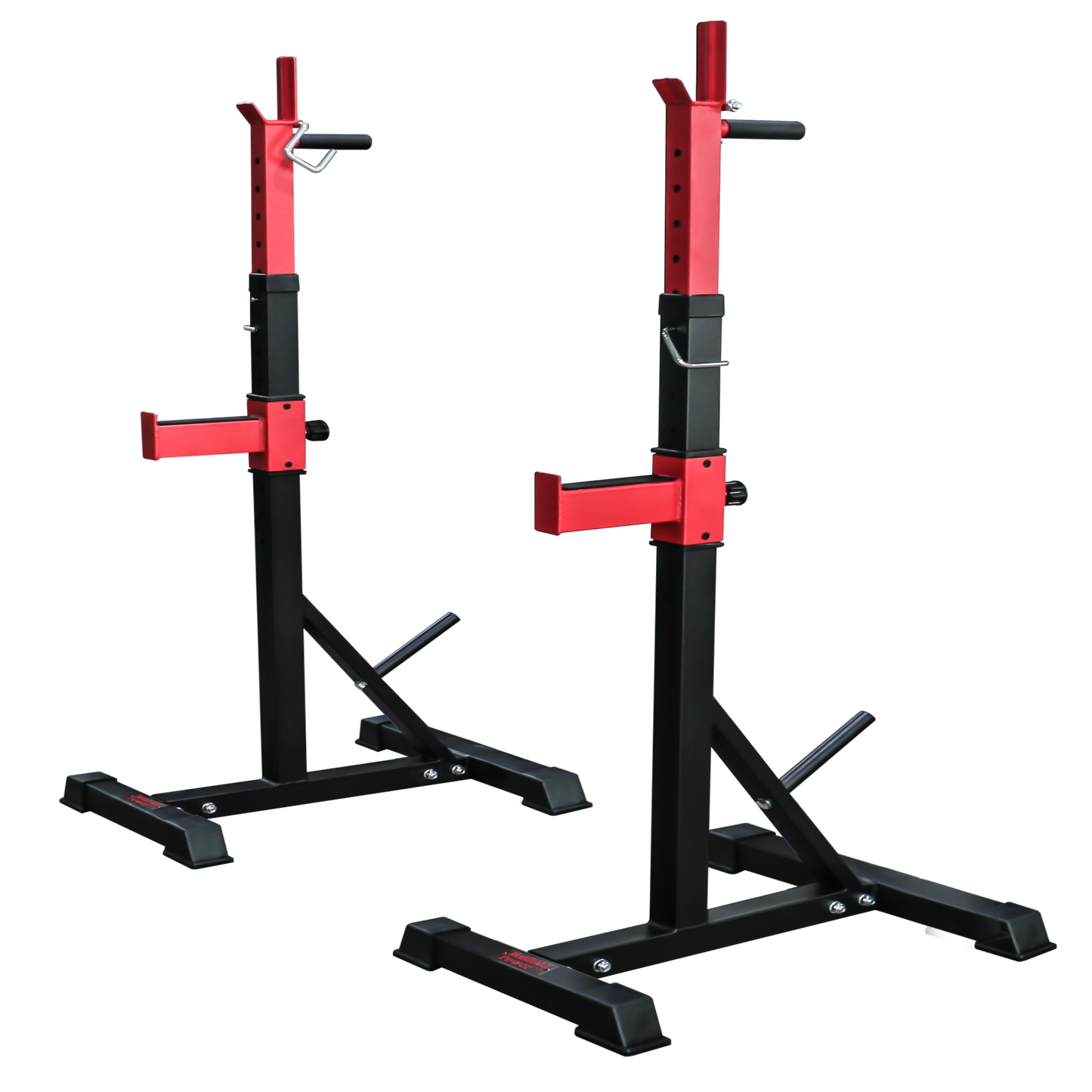 Squat Rack, Negru/Rosu, Lukadora