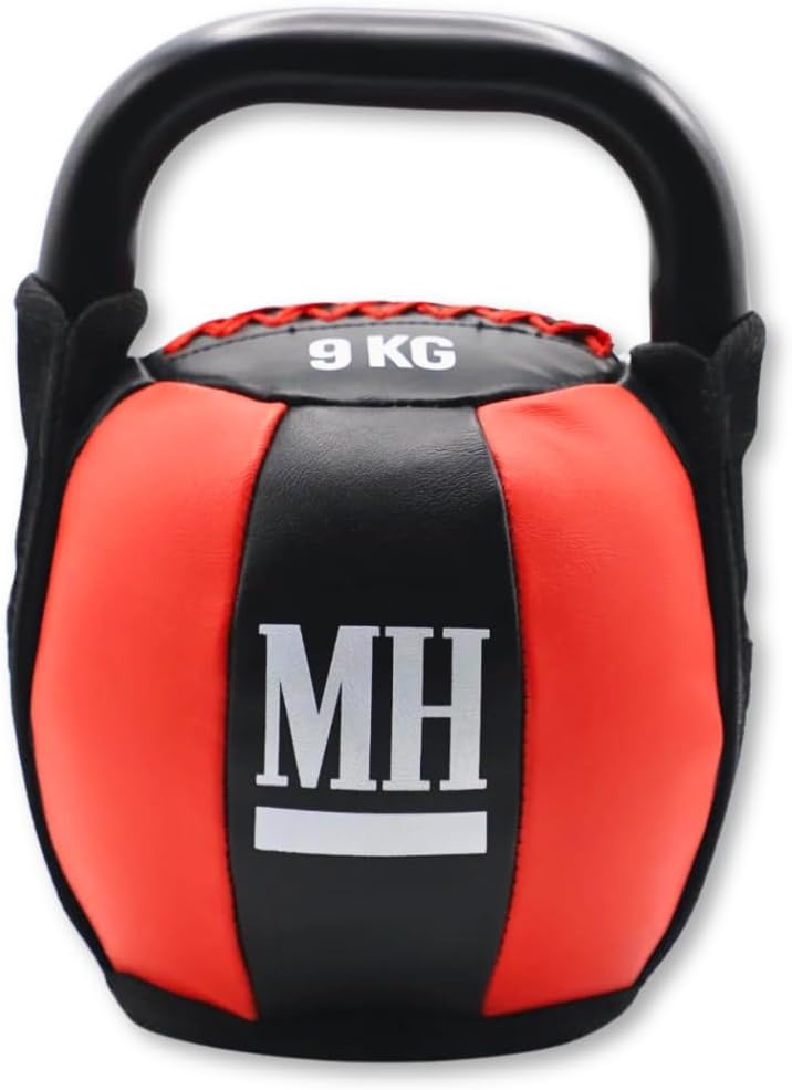 Kettlebell cu înveliș moale și mâner, greutate 6 - 12 KG, Lukadora