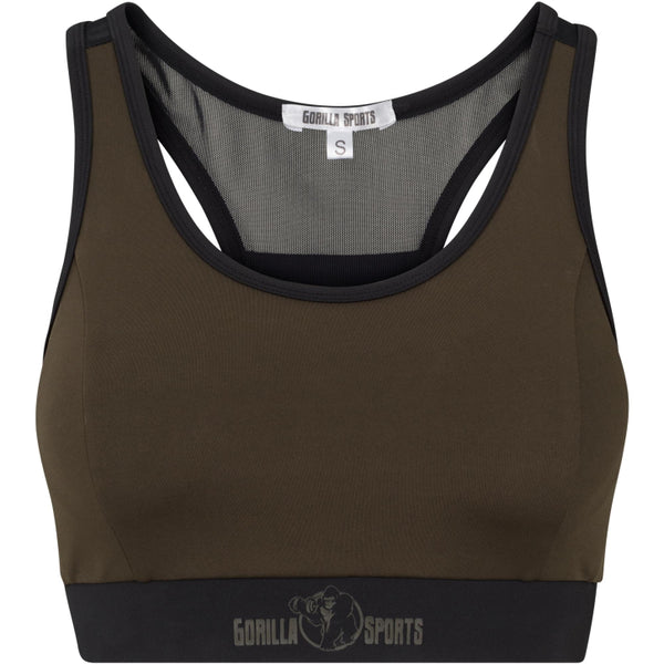 Sutien sport Negru/Măsliniu, S - L Gorilla Sports