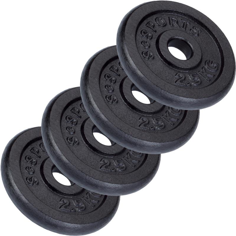 Set discuri, fier, 30/31 mm ScSPORTS 2,5 - 20 KG