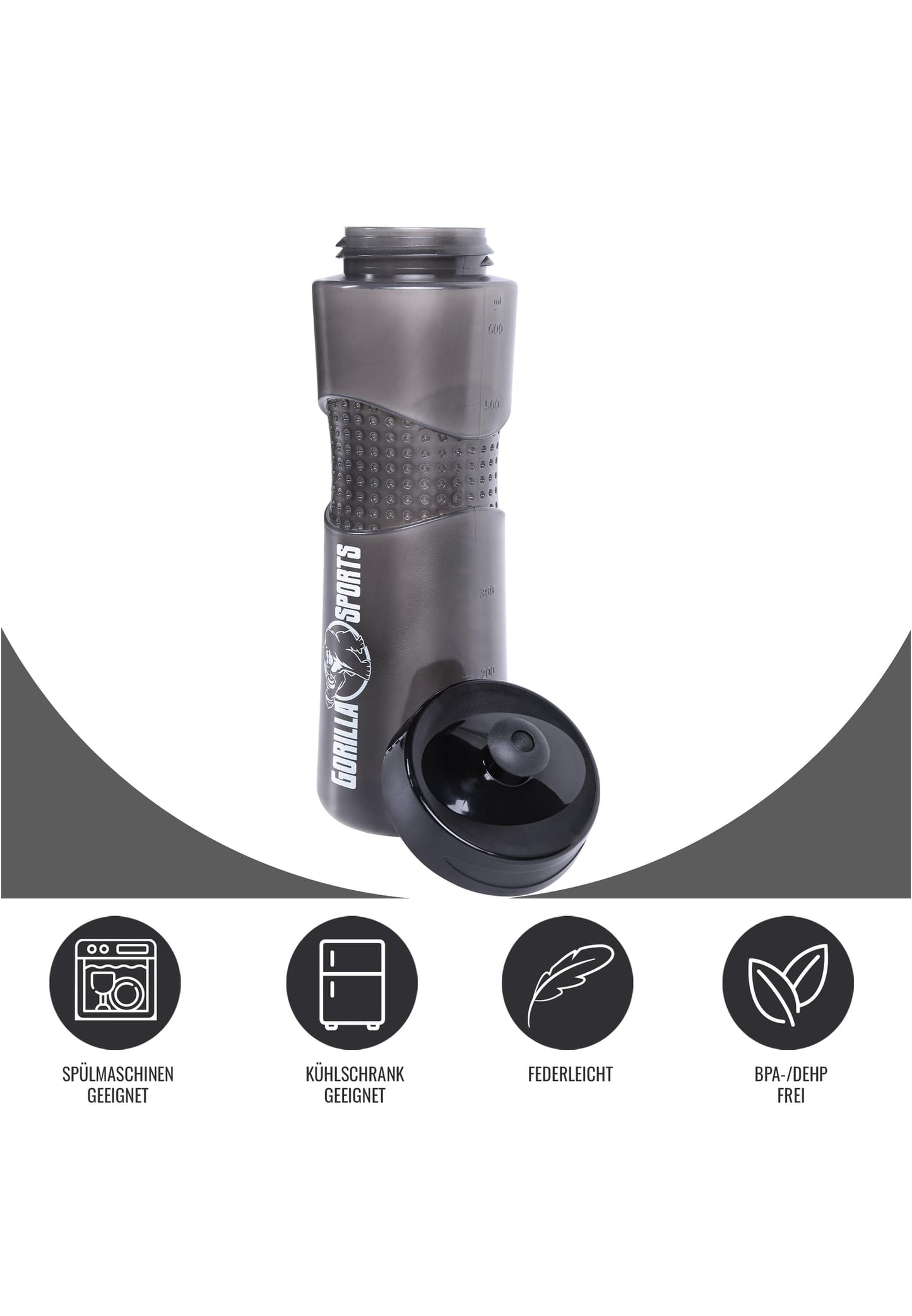 Sticlă Gorilla Sports Bike 650 ml, Multiple Culori