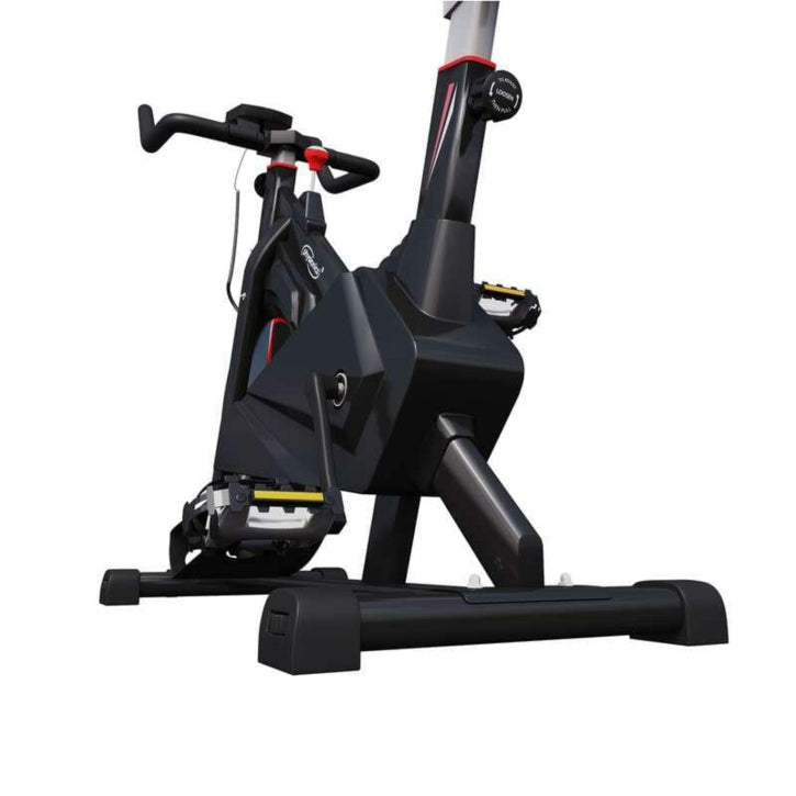 Bicicleta fitness, senzor puls pe ghidon, display LCD ce monitorizeaza timpul, viteza, distanta, pulsul, cronometru si caloriile, suport sticla apa, scaun/ghidon reglabil, 101 x 53 x 120 c