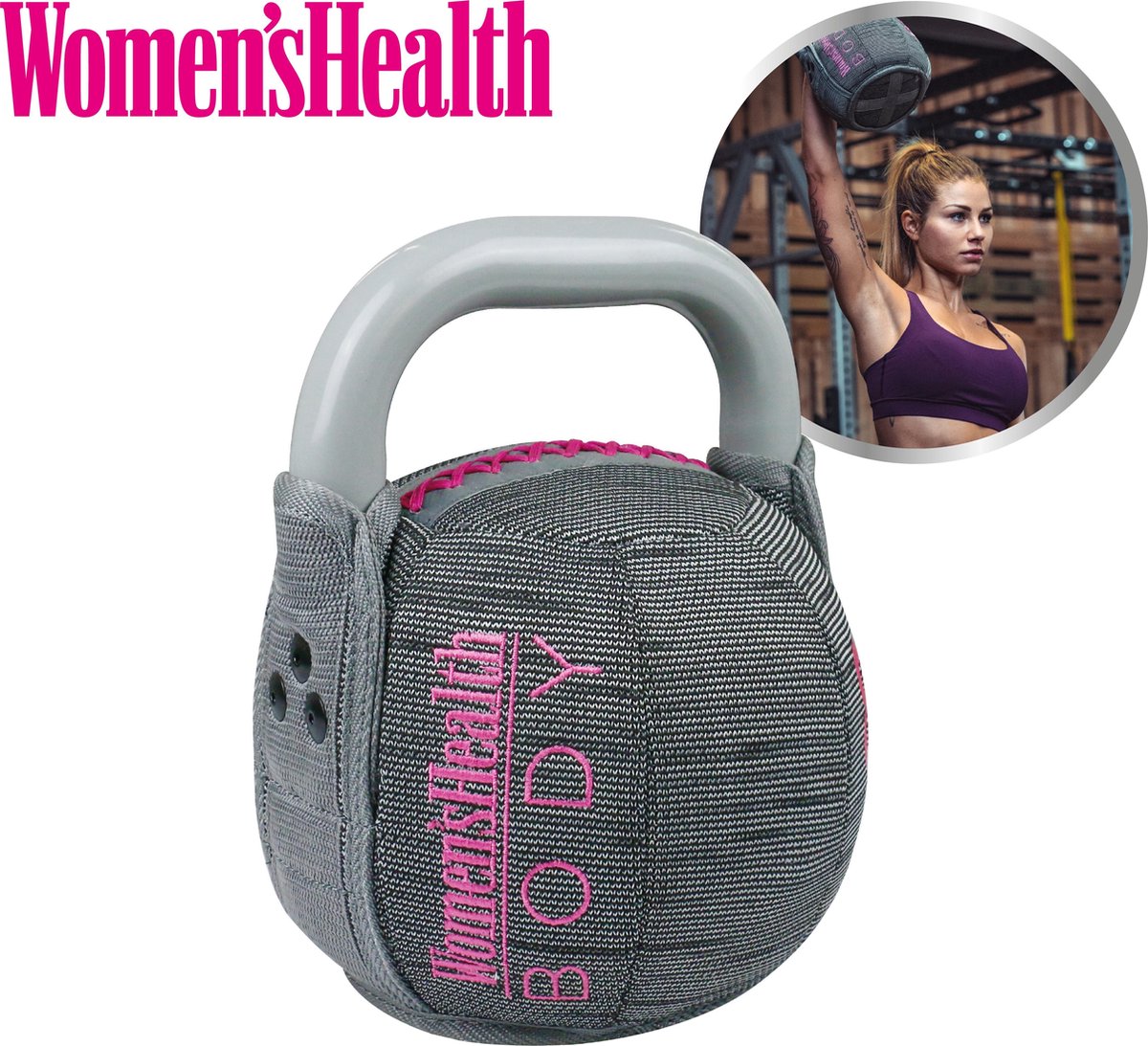 Kettlebell cu înveliș moale, 4 - 12 KG, Lukadora