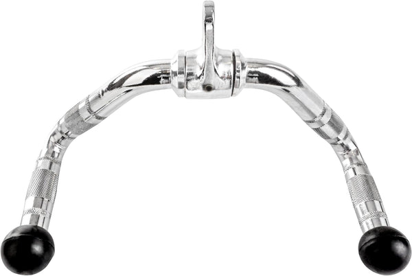 Maner de canotaj cu articulatie pivotanta, suprafata de prindere zimtata, otel, cromat ScSports