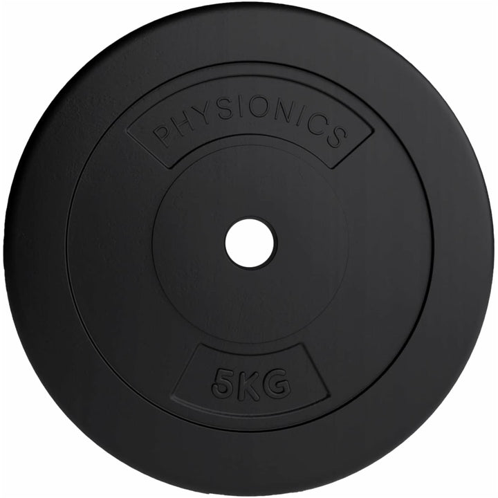 Set discuri de plastic, umplute cu ciment, 2 x 10kg, Physionics - Gorilla Sports Ro