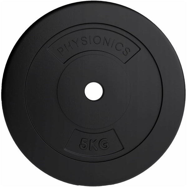 Set discuri de plastic, umplute cu ciment, 2 x 10kg, Physionics - Gorilla Sports Ro