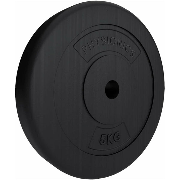 Set discuri de plastic, umplute cu ciment, 2 x 10kg, Physionics - Gorilla Sports Ro