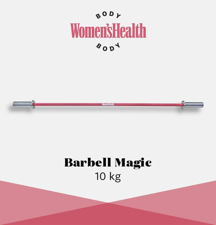 Bară olimpica, 50/51 mm, roz, 10 KG, Lukadora