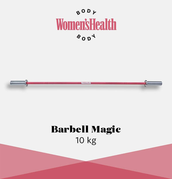 Bară olimpica, 50/51 mm, roz, 10 KG, Lukadora