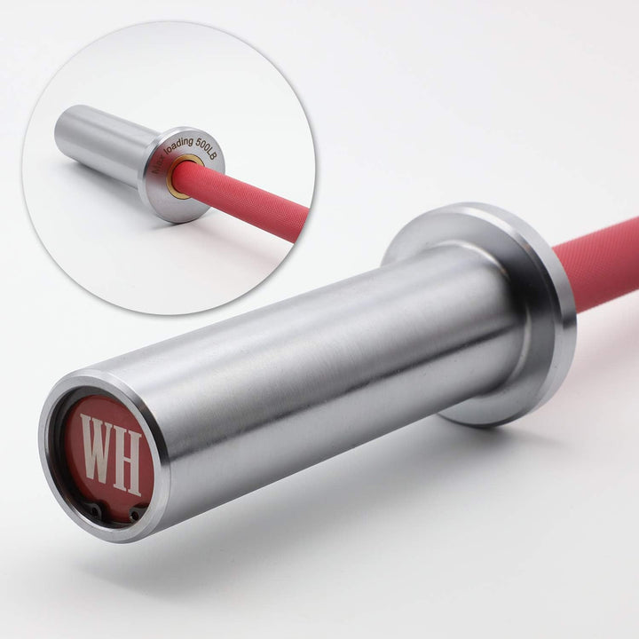 Bară olimpica, 50/51 mm, roz, 10 KG, Lukadora