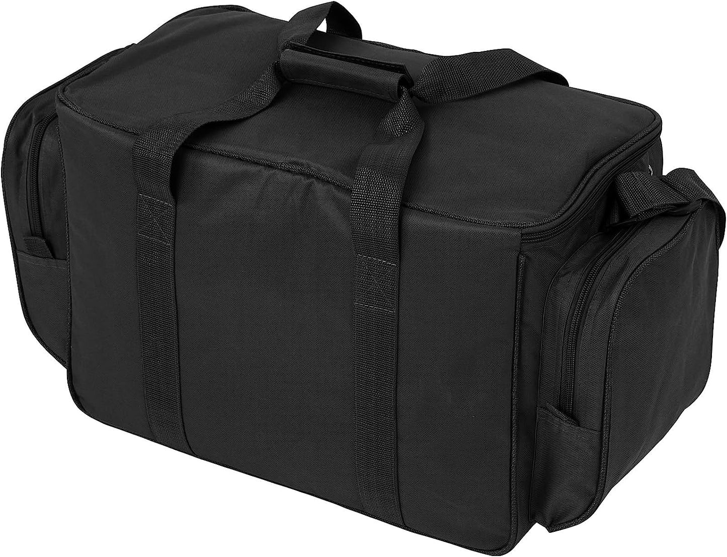 Geanta pescuit impermeabila, 4 compartimente, 56 x 31 x 30 cm, negru