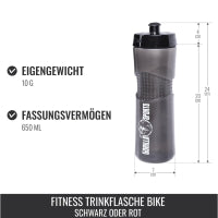 Sticlă Gorilla Sports Bike 650 ml, Multiple Culori