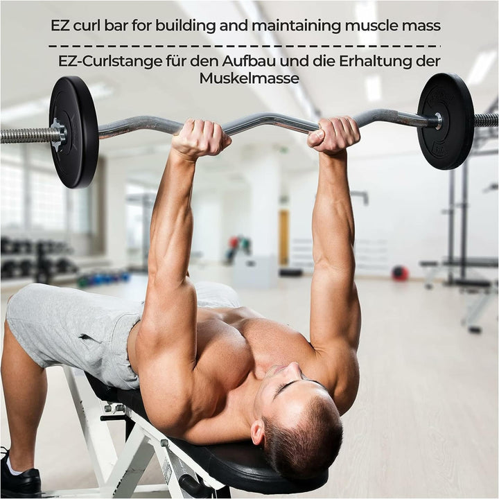 Set complete 2 bare + 2 gantere si discuri, 125kg, Physionics - Gorilla Sports Ro