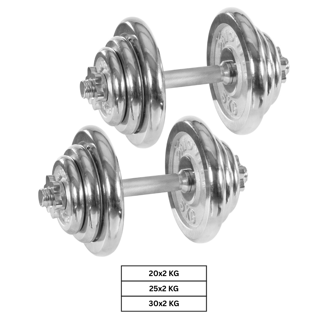 Set de gantere 40-60 Kg kg, fonta cromata MOVIT