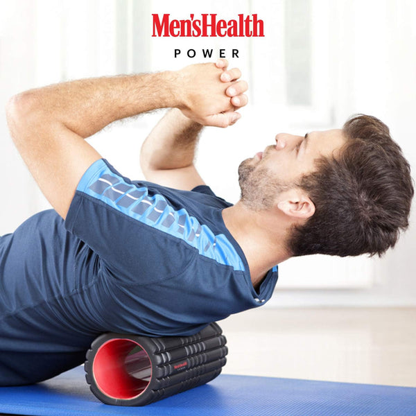 Rolă de masaj pentru relaxarea fasciei – negru, Lukadora