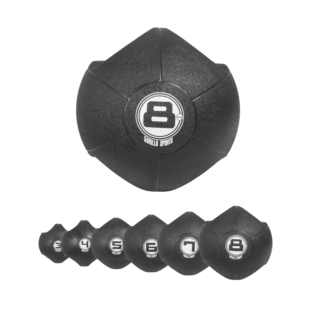 Minge medicinala, cu maner 3 - 8 KG Gorilla Sports