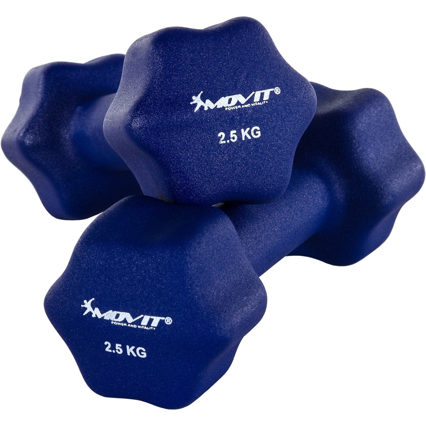 Set de 2 gantere, greutate 1 - 10 kg, Multiple Culori, MOVIT