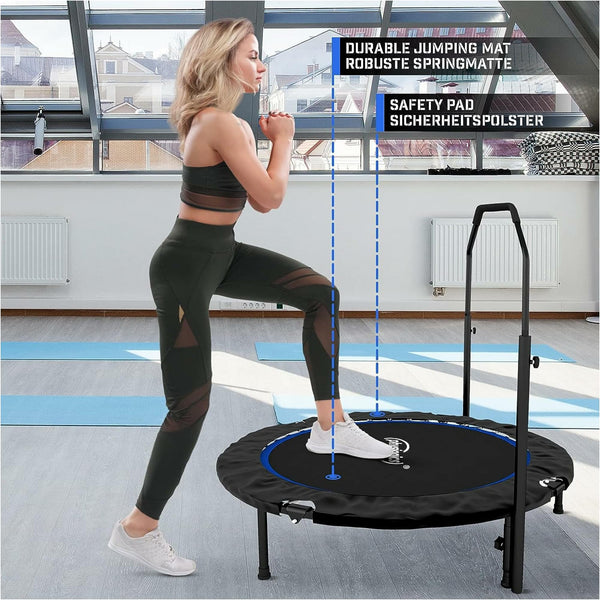 Trambulina fitness reglabila, albastra, 101 cm, Physionics - Gorilla Sports Ro