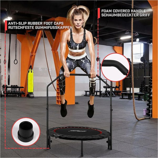 Trambulina fitness reglabila, albastra, 101 cm, Physionics - Gorilla Sports Ro