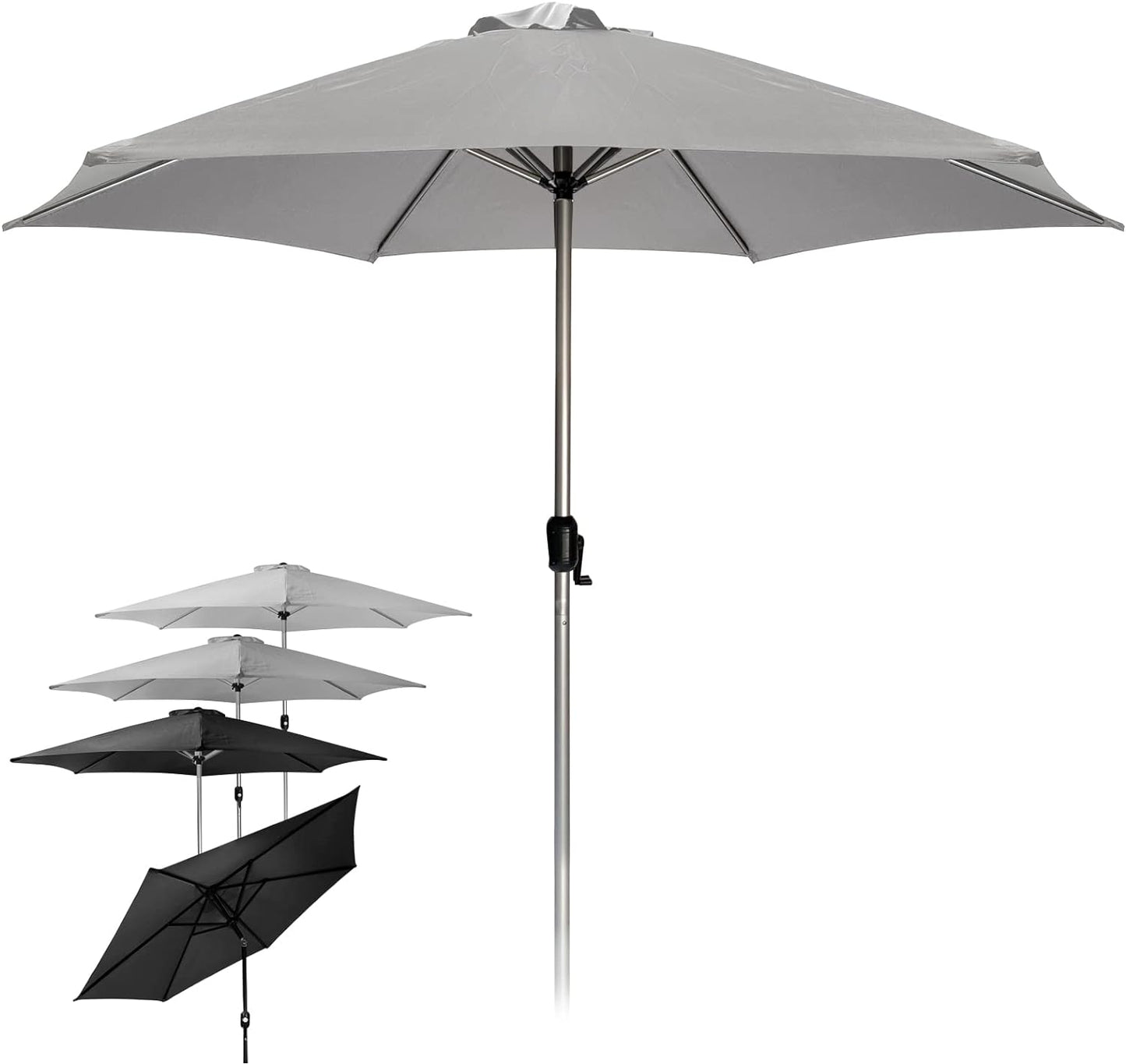Umbrela de soare, 270 cm, crem antracit