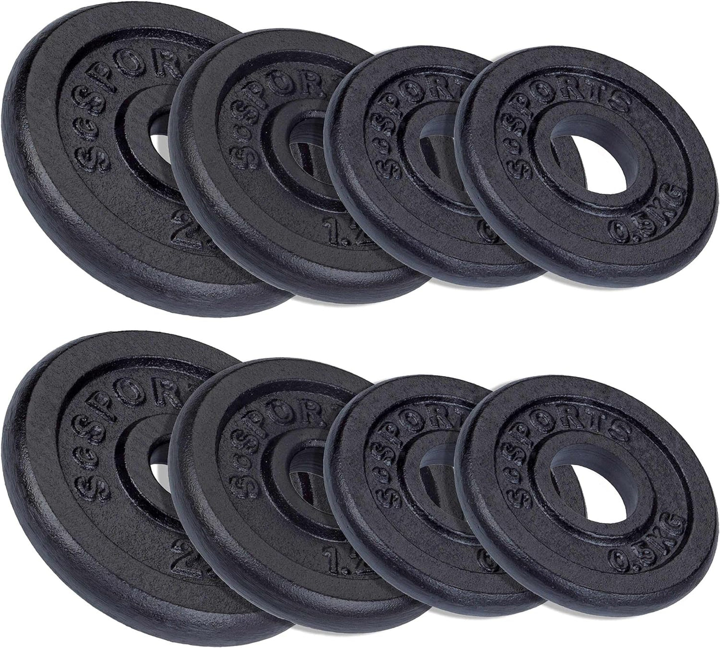 Set de discuri de greutate, 8 - 17.5 KG, 30/31 mm, fonta ScSports