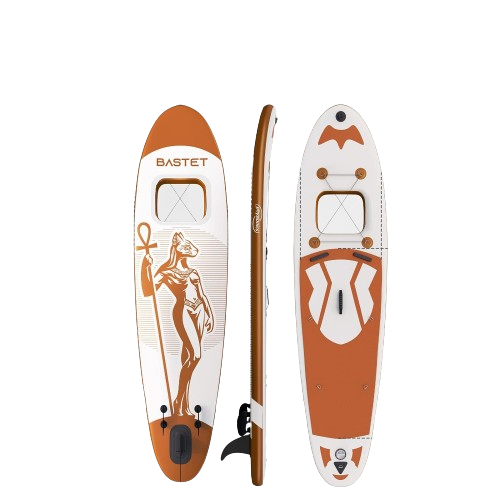 Placa gonflabila Paddle Board, 305 x 76 x 12 cm, auriu roz Bastet
