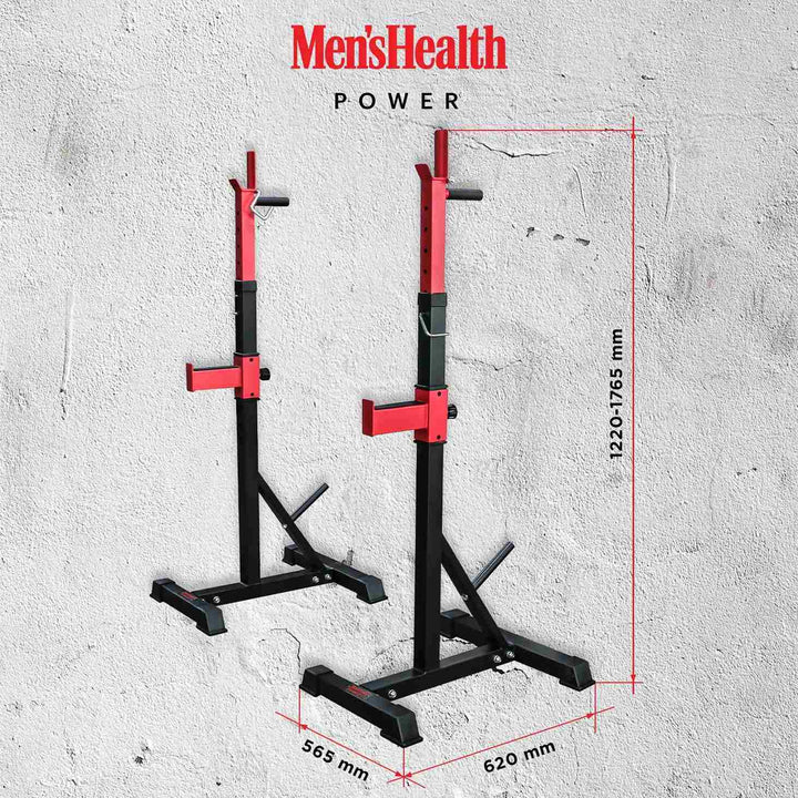 Squat Rack, Negru/Rosu, Lukadora