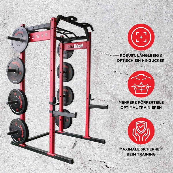 Power Rack Negru/Rosu, Lukadora