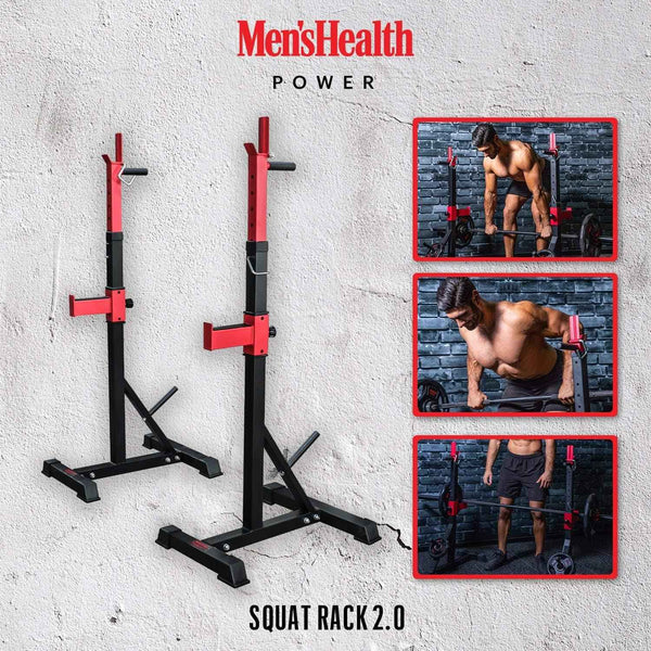Squat Rack, Negru/Rosu, Lukadora