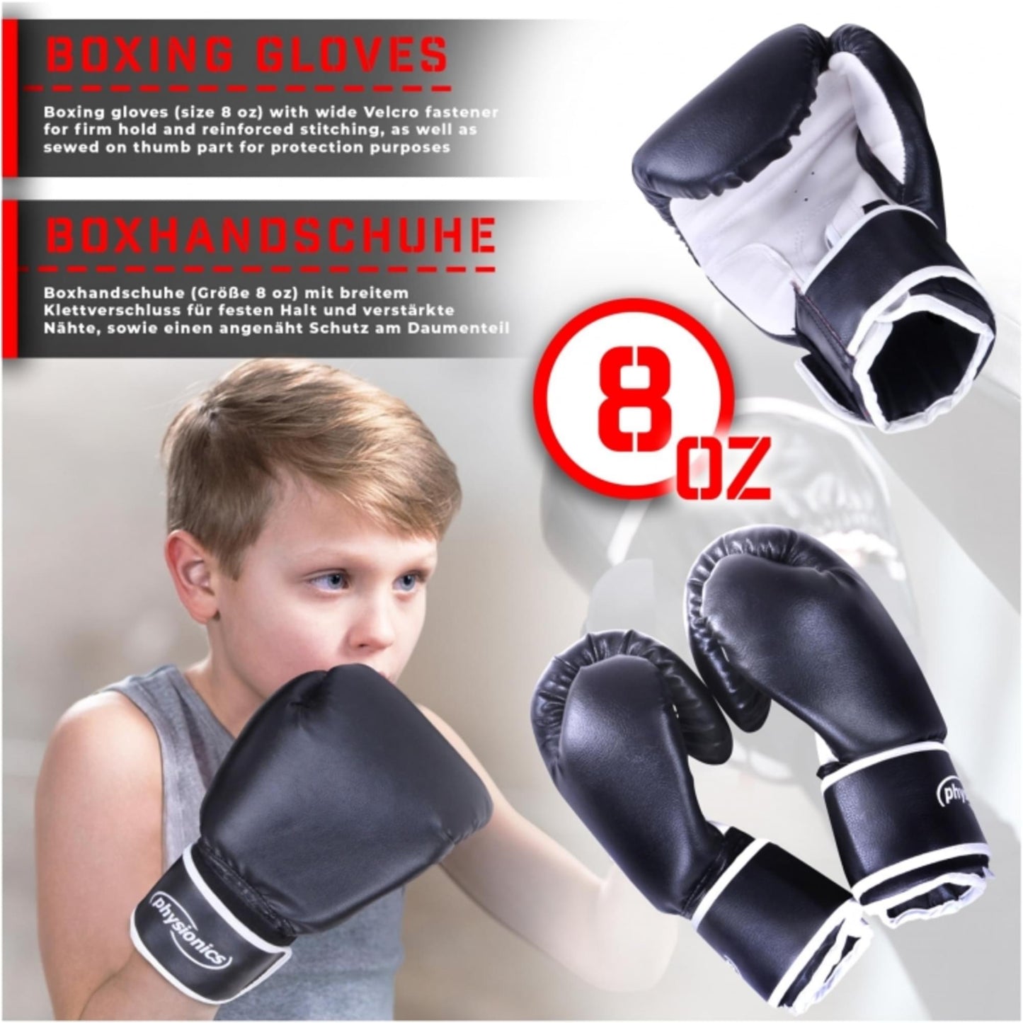 Set manusi box + sac box, Physionics - Gorilla Sports Ro