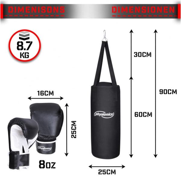Set manusi box + sac box, Physionics - Gorilla Sports Ro
