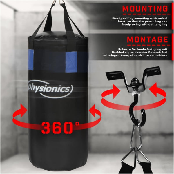 Set sac de box pentru copii cu manusi de box, Physionics - Gorilla Sports Ro