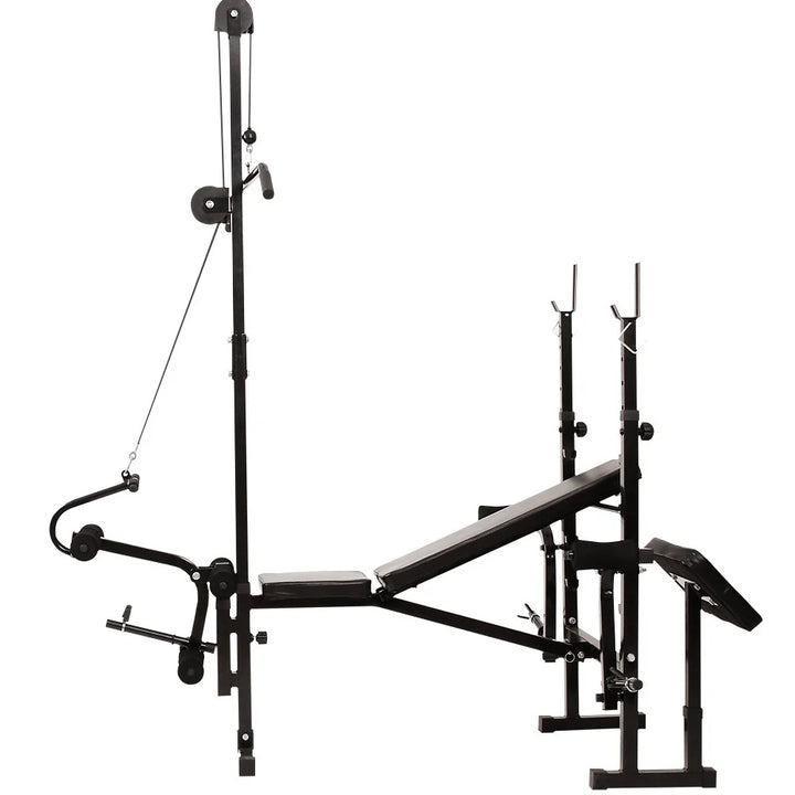 Banca multifunctionala cu scripete pentru tractiuni (lat pulldown) inclus, PHYSIONICS