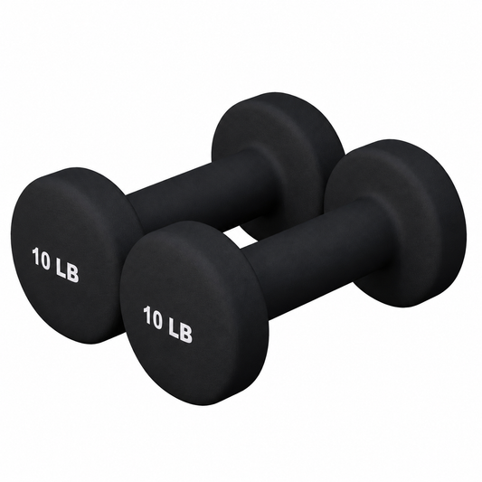 Halterele de gimnastică din neopren, rotunde, 1 - 10 lb - US EDITION
