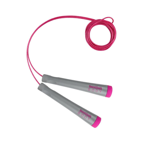 Coardă de sărit, roz/gri, Lukadora