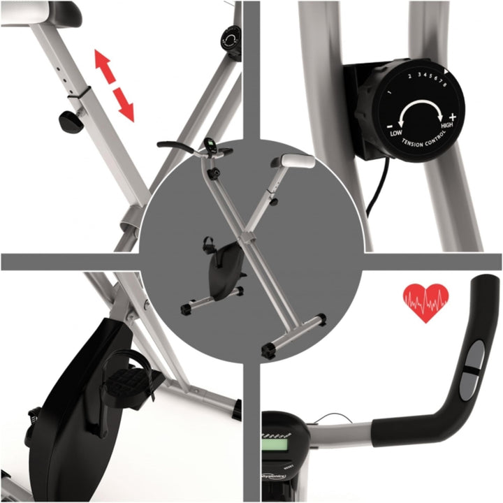 Bicicleta exercitii cu afisaj LCD, Physionics - Gorilla Sports Ro