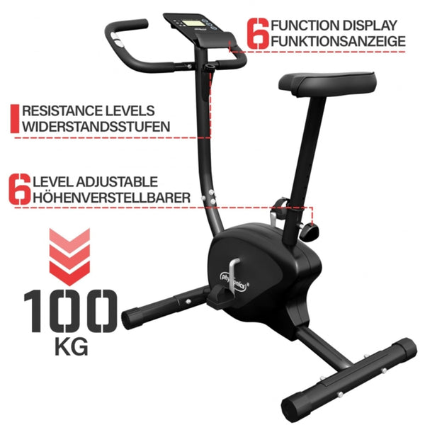 Bicicletă cardio cu afișaj LCD, Physionics - Gorilla Sports Ro