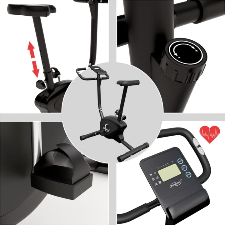Bicicletă cardio cu afișaj LCD, Physionics - Gorilla Sports Ro