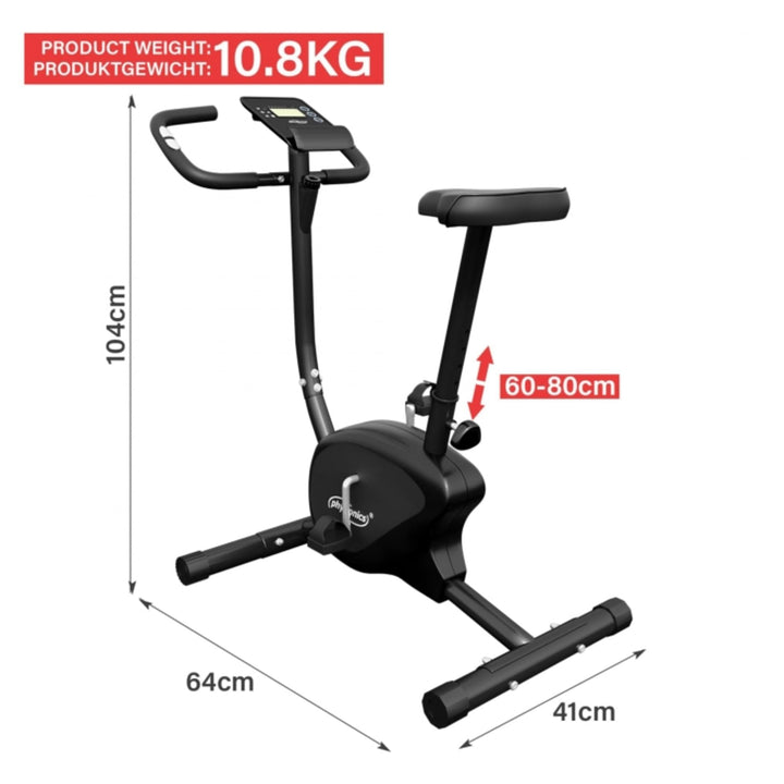 Bicicletă cardio cu afișaj LCD, Physionics - Gorilla Sports Ro