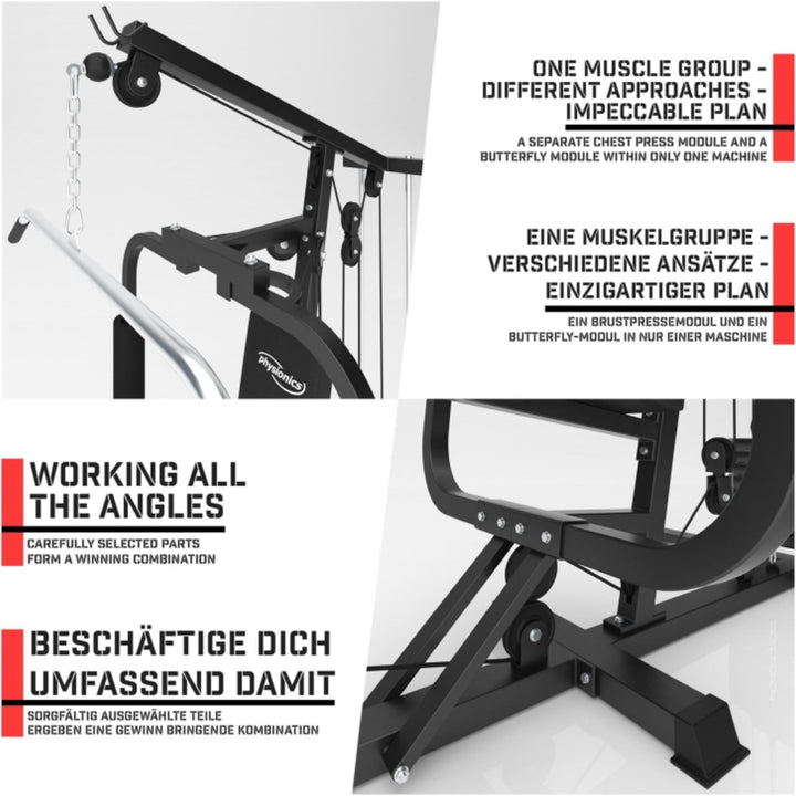 Aparat de forta multifunctional Physionics - Gorilla Sports Ro