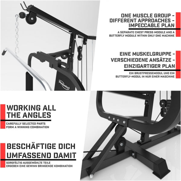 Aparat de forta multifunctional Physionics - Gorilla Sports Ro