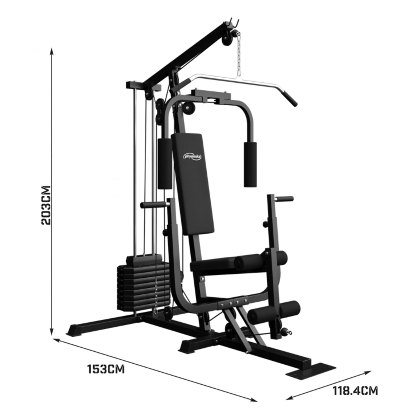 Aparat de forta multifunctional Physionics - Gorilla Sports Ro